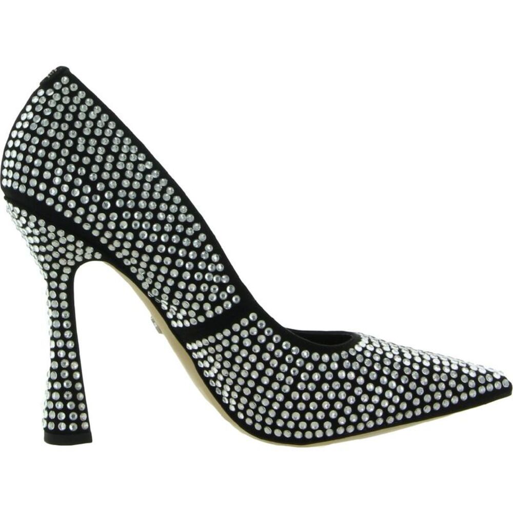 Sam Edelman Womens Antonia Glitz Black Faux Suede Embellished Pumps Shoes Used - Picture 3 of 5